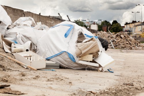 Construction debris being removed in Stjohnswood